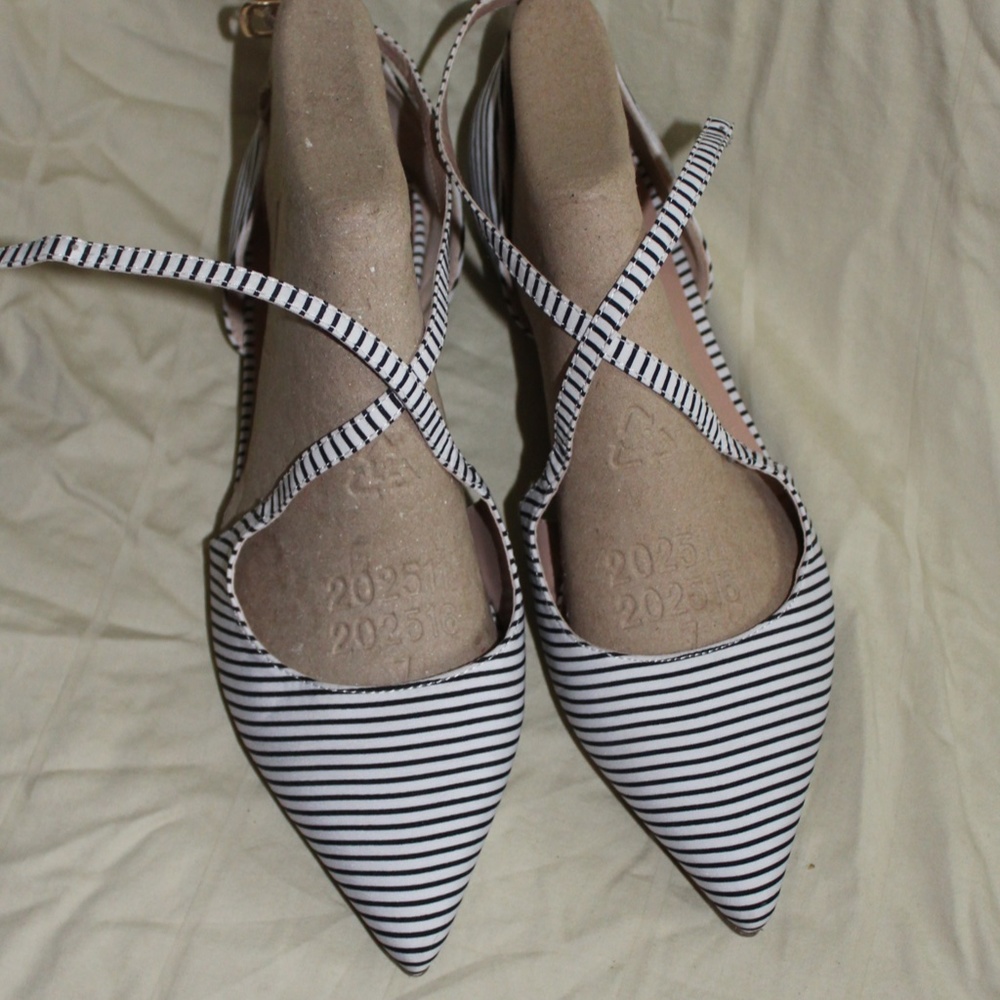Woman's Flats Sz 7 1/2 Pointed toe, strapped, sandals - Picture 3 of 10